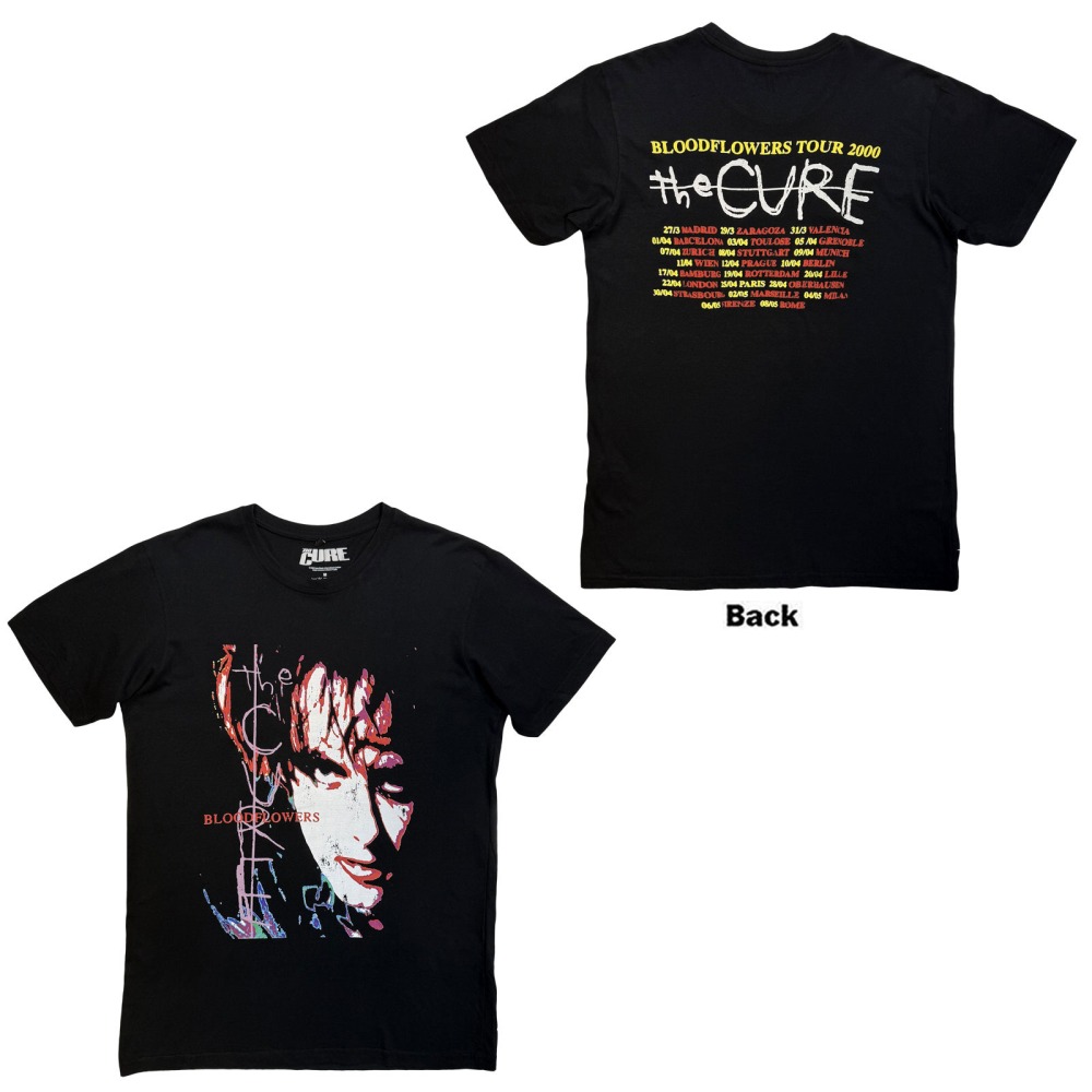 The Cure - Bloodflowers Tour '00 Heren Tshirt - Zwart